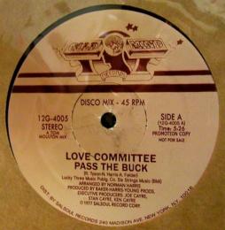 Love Committee/Pass the Buck (12")